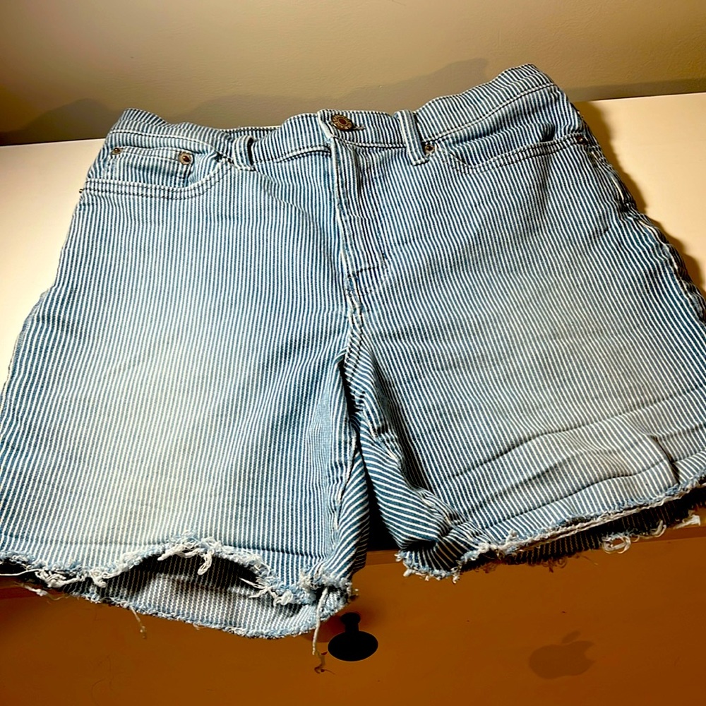 Calvin Klein Jean Cutoff Shorts | Pinstripe